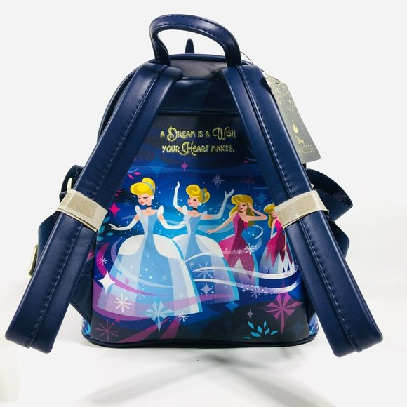 Loungefly Disney Cinderella Castle Series Mini Backpack Blue main image 8